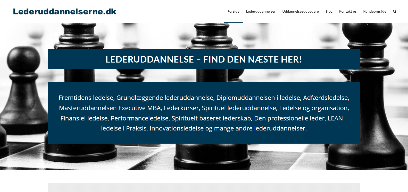 Lederuddannelse - find den næste her - Uddannelsesudbydere fra DK - WordPress - WPIndex.dk